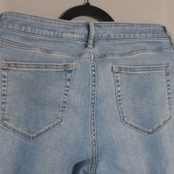 Anna WomensBlue Embroidered Women's Jeans Size 12 Waist36 Hip40 Long35 High Rise - Picture 6 of 7